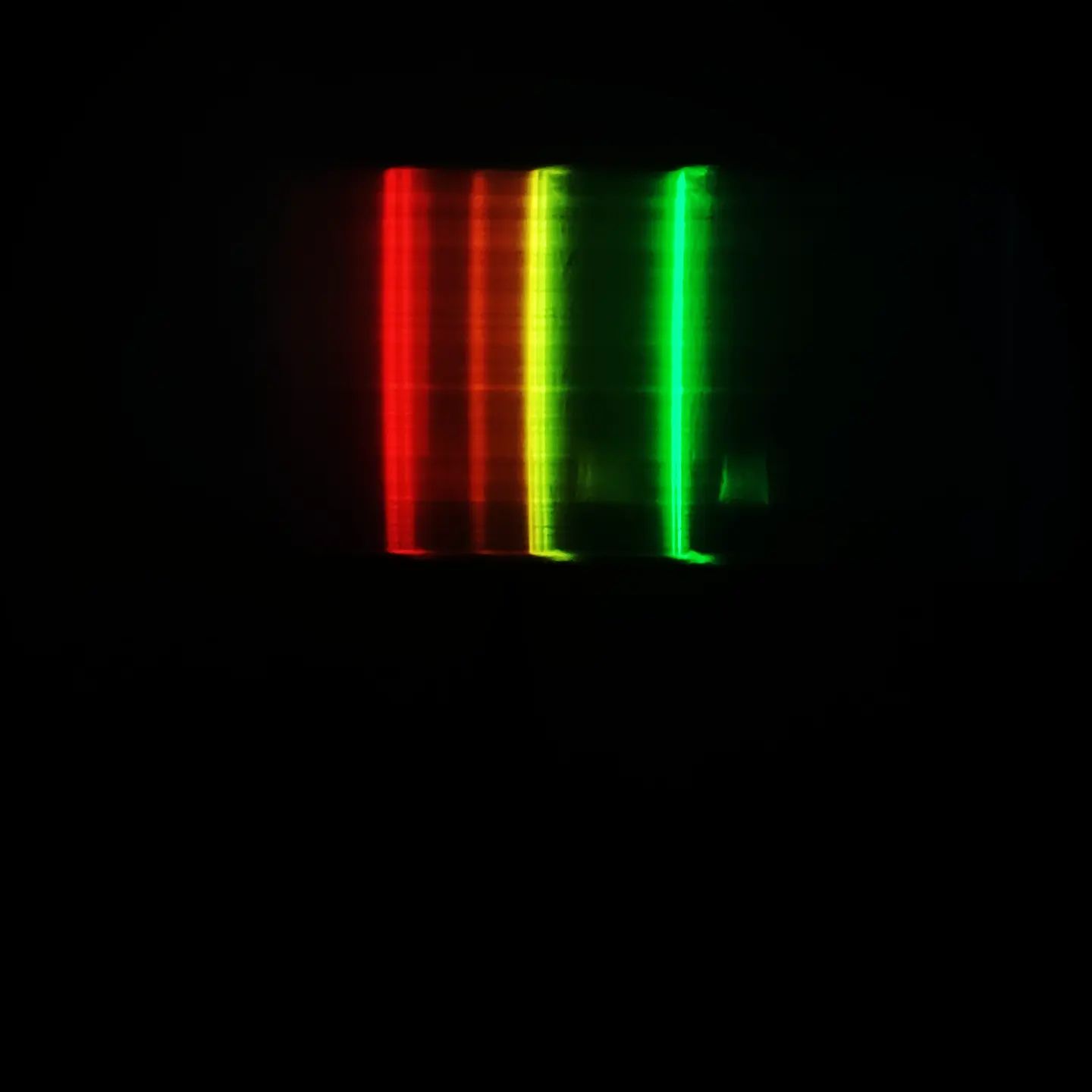 Prism spectroscopy of Neon lamp